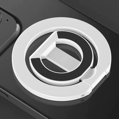 Double Sided Magnetic Phone Ring Holder Portable Folding Cellphones Stand Car Bracket Phone Accessories for Phone 16 Smart Phone