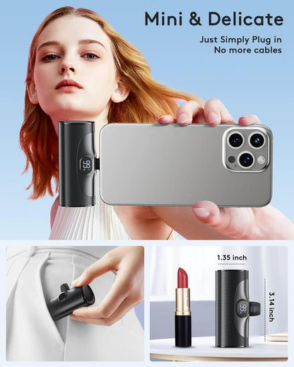 Portable Charger for Iphone Android with LED Display, 20W Quick Charge Powerbank