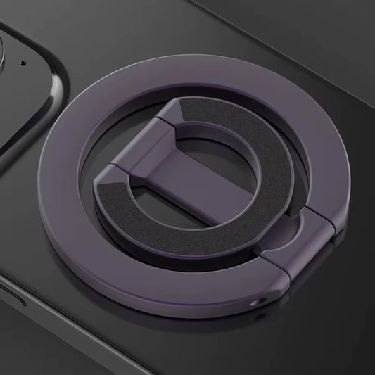 Double Sided Magnetic Phone Ring Holder Portable Folding Cellphones Stand Car Bracket Phone Accessories for Phone 16 Smart Phone