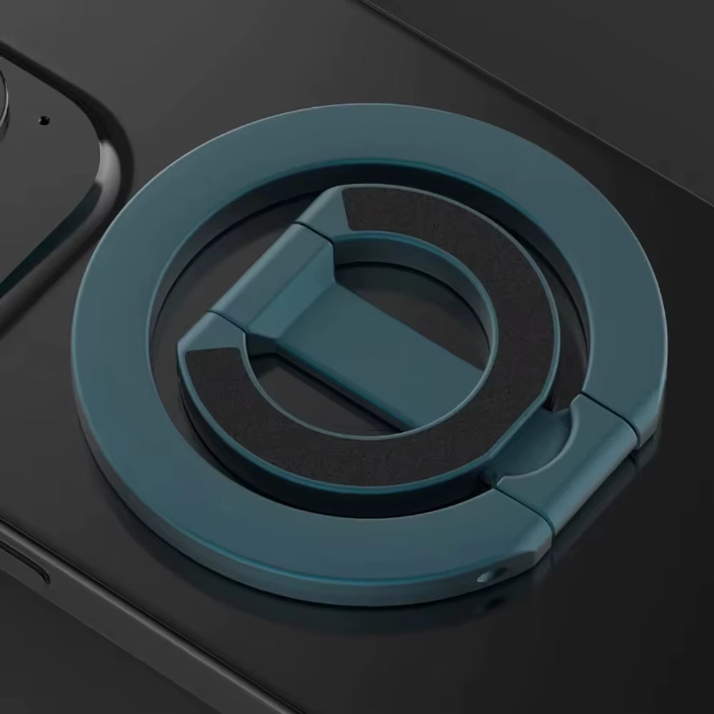 Double Sided Magnetic Phone Ring Holder Portable Folding Cellphones Stand Car Bracket Phone Accessories for Phone 16 Smart Phone
