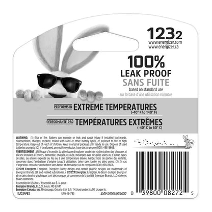 123 Lithium Batteries (2-Pack), 3V Photo Batteries