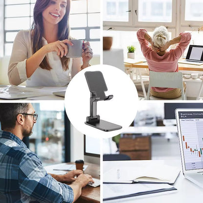 Foldable Cell Phone Stand Phone Stand for Desk Foldable Phone Holder for Desk Mobile Stand Cell Phone Stands Desk Accessories