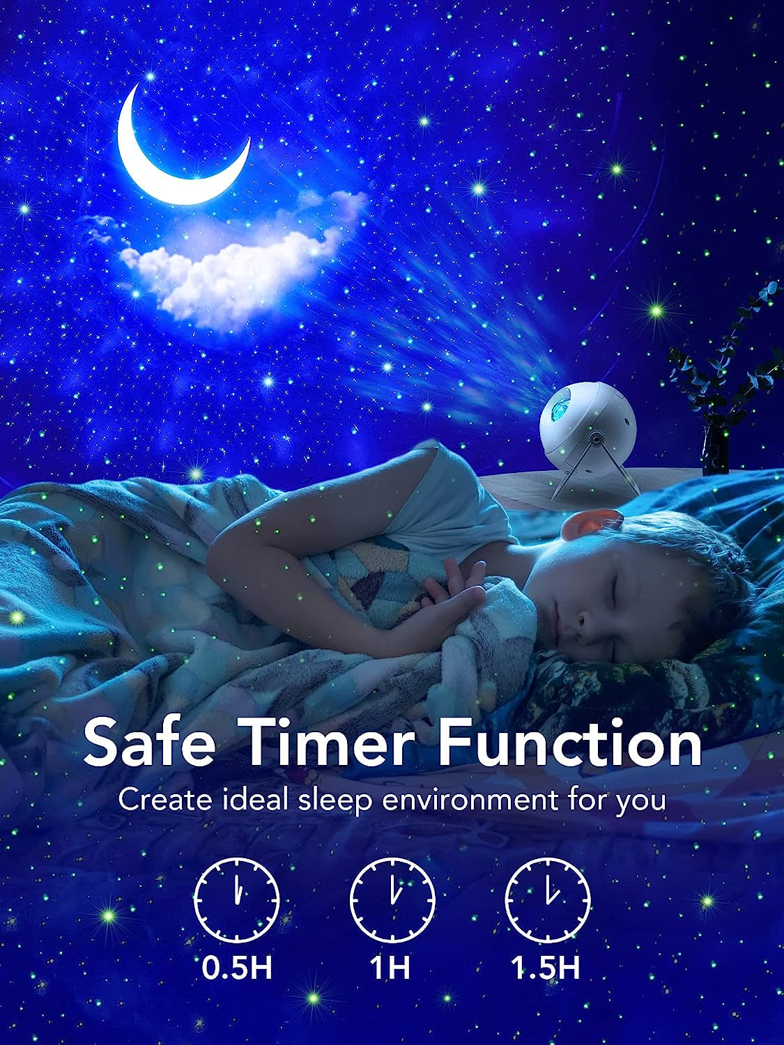 Galaxy Projector Starlight Projector Moon Projector, 48 Light Modes+Rotating Star Projector Galaxy Lights for Bedroom, Bluetooth Music Night Sky Light Projector,Sart Projector for Kids Gifts