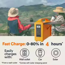 jsdsolar Portable Power Station 100W Solar Generator output AC 220V 110V LiFePO4 Power Bank UPS Power Plant For Outdoor Camping