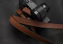 STRAPS Classic Leather Camera Strap | 17.5" Full-Grain Leather with Suede Backing, Fits DSLR & SLR Cameras