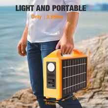 jsdsolar Portable Power Station 100W Solar Generator output AC 220V 110V LiFePO4 Power Bank UPS Power Plant For Outdoor Camping