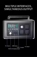 1024Wh 320000mAh Potable Power station for emergency backup power supply LiFePO4 1000W 220V AC pure sine wave output