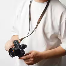 STRAPS Classic Leather Camera Strap | 17.5" Full-Grain Leather with Suede Backing, Fits DSLR & SLR Cameras