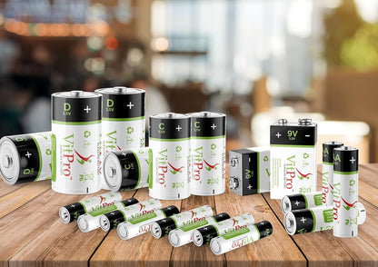 C Batteries | All-Purpose Alkaline Batteries | 1.5V Everyday High Performance Batteries | C Cell Batteries (4 Pack)