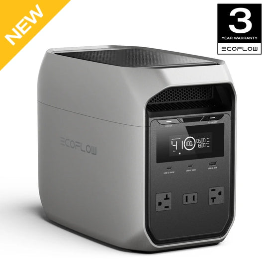 Portable Power Station DELTA 3 Classical, 1024Wh Lifepo4 Battery, 1800W AC/100W USB-C Output,1 Hr Fast Charge,Solar Generator for Rvs,Camping & Home Backup(Solar Panel Optional),Dark Grey